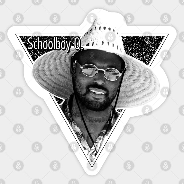 Schoolboy Q /// Retro design Sticker by HectorVSAchille